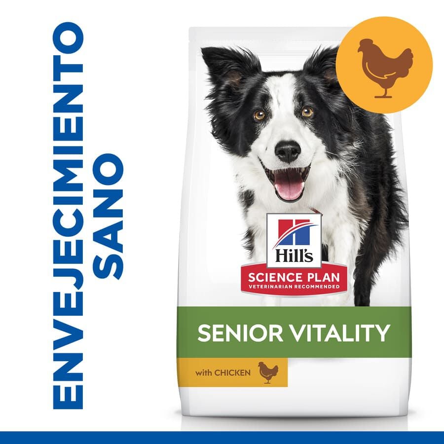14 kg Hill's Science Plan Youthful Vitality Medium Adult Pollo&nbsp;pienso para perros, , large indicador imagen numero 2